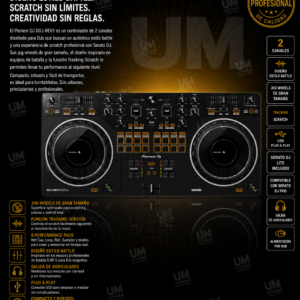 Pioneer DDJ-REV1 Controlador DJ de 2 canales (negro)