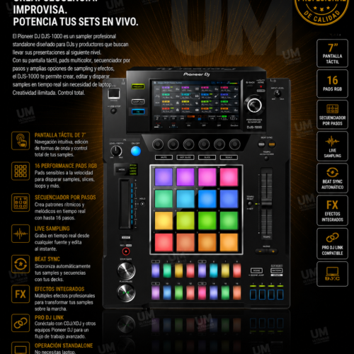 Pioneer DJS-1000 Sampler dinámico de 16 pistas