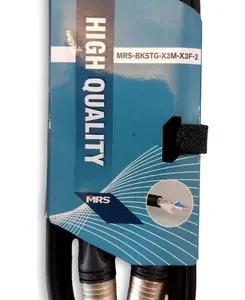 MRS BKSTG-X3M-X3F-1 Cable XLR profesional de 1 metro (balanceado)