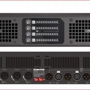 MRS MRS-PQM13 Amplificador de Potencia, 4 Canales, 2500 W x 4 canales