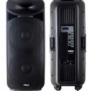 MRS-39215AB Caja Acústica Amplificada 2X15" 850W,  Bluetooth, radio
