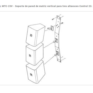 MTC-23V | JBL | Soporte vertical para hasta 3 altavoces Control 23