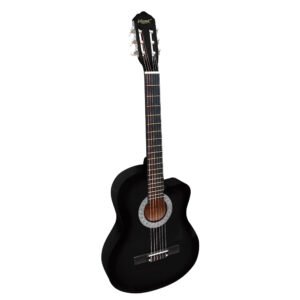 VZ-851/39BKCF | VOZZEX | Guitarra acústica 39″ c/ corte negro c/ funda c/ varilla de calibración