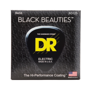 DRS-BKB6-30 | DR STRINGS | CUERDAS BLACK BEAUTIES ™ - BLACK COATED BASS: 30, 45, 65, 85, 105, 125 "DR STRINGS"