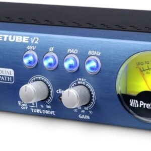 Presonus Bluetube-DP V2 Preamplificador de tubo ideal para micrófono e instrumento de 2 canales