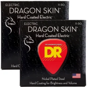 DRS-DSE2-11 | DR STRINGS | PACK DOBLE DRAGON SKIN GUITARRA ELECTRICA, 11, 14, 18, 28, 38, 50 "DR STRINGS"