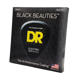 DRS-BKB-50 | DR STRINGS | CUERDAS BLACK BEAUTIES ™ - BLACK COATED BASS: 50, 70, 90, 110 "DR STRINGS"