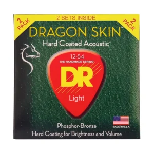DRS-DSA-12 | DR STRINGS | CUERDAS DRAGON SKIN CLEAR COATED ACOUSTIC: 12, 16, 24, 32, 42, 54 "DR STRINGS"