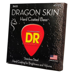 DRS-DSB-45 DR STRINGS CUERDAS DRAGON SKIN CLEAR COATED BASS: 45, 65, 85, 105 "DR STRINGS"