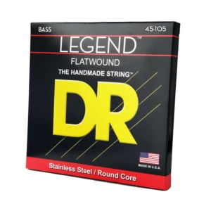 DRS-FL-45 | DR STRINGS | CUERDAS LEGEND FLATWOUND BASS STRINGS: 45, 65, 85, 105 "DR STRINGS"