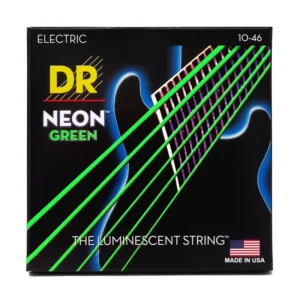 DRS-NGE-10 | DR STRINGS | CUERDAS HI-DEF NEON™ GREEN: COATED ELECTRIC: 10, 13, 17, 26, 36, 46 "DR STRINGS"