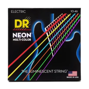 DRS-NMCE-10 | DR STRINGS | CUERDAS HI-DEF NEON™ MULTI-COLOR: COATED ELECTRIC: 10, 13, 17, 26, 36, 46 "DR STRINGS"