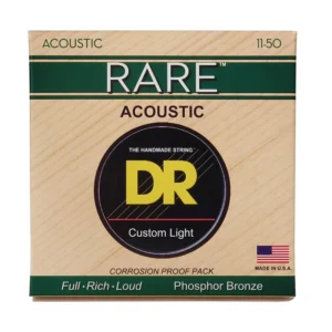 DRS-RPML-11 | DR STRINGS | CUERDAS RARE™ - PHOSPHOR BRONZE ACOUSTIC: 11, 15, 22, 30, 40, 50 "DR STRINGS"