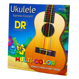 DRS-UMCSC | DR STRINGS | CUERDAS NYLON MULTICOLOR UKULELE TENOR/CONCERT "DR STRINGS"
