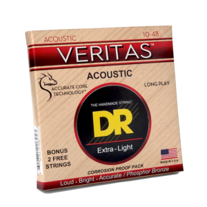 DRS-VTA-10 | DR STRINGS | CUERDAS VERITAS WITH A.C.T ACOUSTIC: 10, 14, 22, 30, 38, 48 "DR STRINGS"