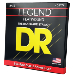DRS-FL5-45 | DR STRINGS | CUERDAS LEGEND FLATWOUND BASS STRINGS: 45, 65, 85, 105, 125 "DR STRINGS"