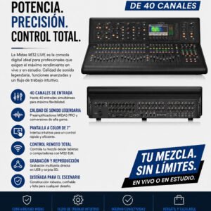 Midas M32 LIVE Consola Digital de 40 canales
