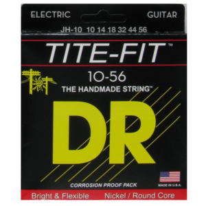DRS-JH-10 | DR STRINGS | CUERDAS TITE-FIT NICKEL PLATED ELECTRIC: 10, 13, 17, 30, 44, 56 "DR STRINGS"