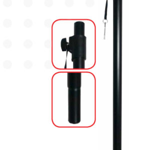 MRS-140B Parante ATRIL POSTE CON PUNTA RECTA (NO ENROSCABLE)
