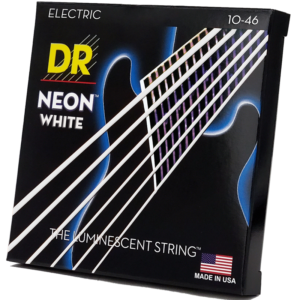 DRS-NWE-10 | DR STRINGS | CUERDAS HI-DEF NEON™ WHITE: COATED ELECTRIC: 10, 13, 17, 26, 36, 46 "DR STRINGS"