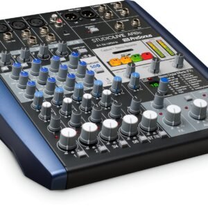 Presonus SL AR8C Interfaz de audio, mezclador analógico y grabadora SD estéreo de 8 canales (compatible con USB-C)