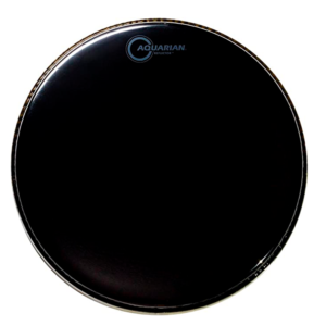AQU-REF12 | AQUARIAN DRUMHEADS | PARCHE 12" REFLECTOR BLACK MIRROR FINISH "AQUARIAN"