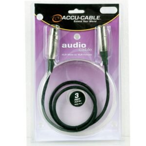 ACCU-CABLE  XL-3 CABLE BALANCEADO XLR(M)-XLR(F) 0.91M