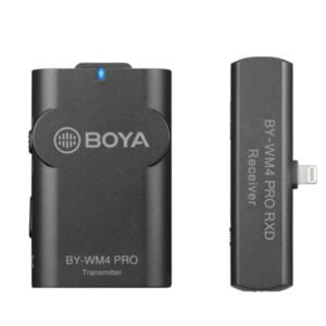 Boya BY-WM4 PRO-K3 Sistema de Micrófono Inalámbrico de 2,4 GHz para dispositivos iOS