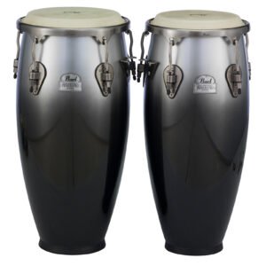 PFC-302DX #622 | Pearl | SET CONGAS FIBRA DE VIDRIO 11" + 12.5" color BLACK MARBLE