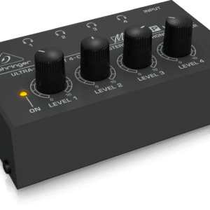 Behringer HA400B Amplificador de auriculares estéreo ultracompacto de 4 canales