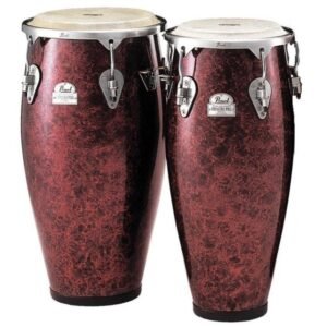PFC-302DX #621 | Pearl | SET CONGAS FIBRA DE VIDRIO 11" + 12.5" color WINE RED MARBLE