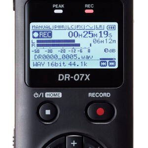 DR-07X | Tascam | Grabadora digital de audio estéreo, portátil e interfaz