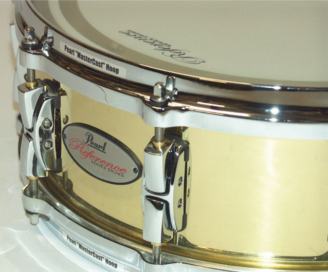 PEARL 14 X 5 REFERENCE RFB1450 3MM SEAMLESS BRASS SHELL SNARE DRUM