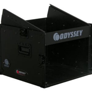 FZ1006BL | ODYSSEY | Negro 10U Top inclinado 6U Vertical Pro Combo Rack