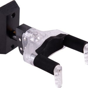 GSP38WBLT | HERCULES |  Colgador de Guitarra Base de madera Negra Glass (Brazo Corto)