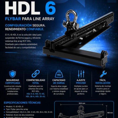 FL-B HDL 6 | RCF | Flybar para HDL 6-A; HDL 12-AS; HDL 26-A; HDL 35-AS