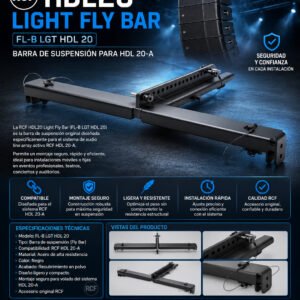 RCF HDL20 LIGHT FLY BAR / FL-B LGT HDL 20 BARRA DE SUSPENSIÓN PARA HDL 20-A
