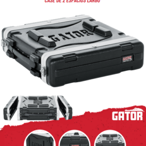 Gator GR-2L Estuche profesional de polietileno para 2 espacios