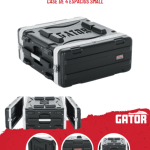 Gator GR-4S Estuche de rack poco Profundo para 4 espacios