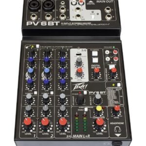 PV-6 BT | PEAVEY |  Mezcladora de 6 Canales con Bluetooth y Efectos