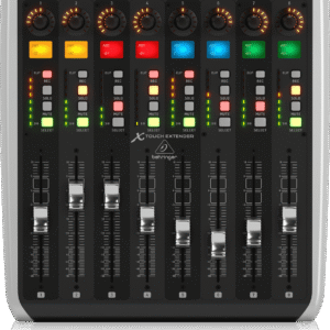 X-TOUCH EXTENDER | BEHRINGER | Superficie de control con 8 faders de motor sensibles al tacto, tiras LCD, concentrador USB e interfaces Ethernet/USB