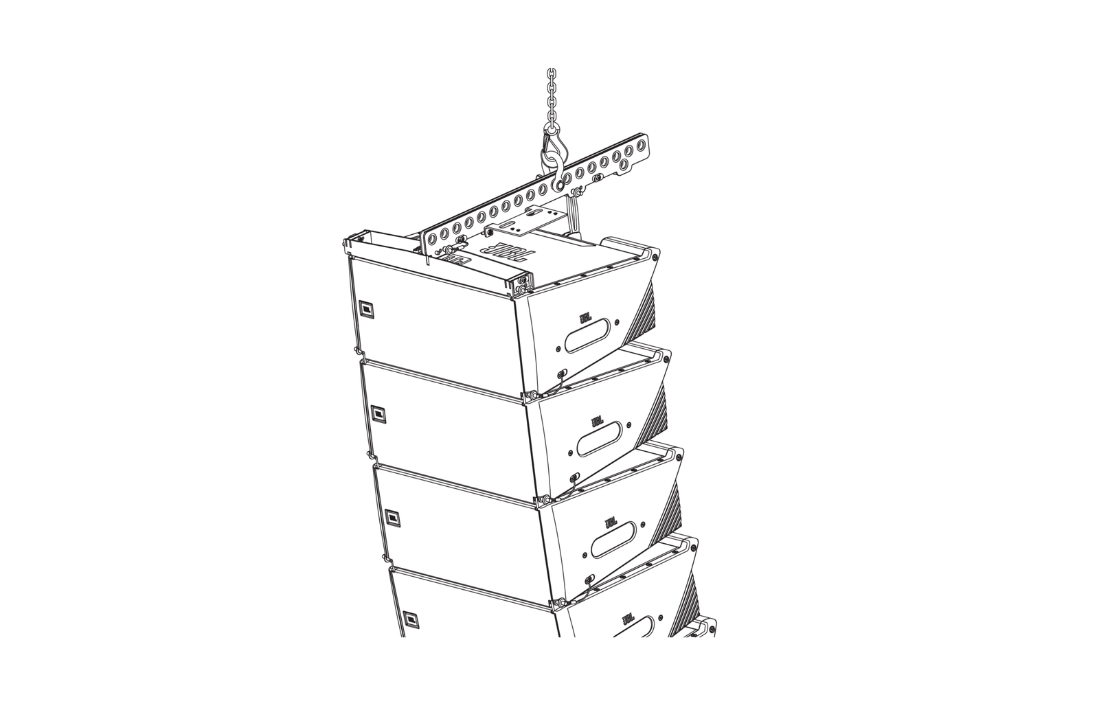 SRX906LA AF | JBL | Array Frame para SRX906LA, soporte para hasta 16 gabinetes - Imagen 2