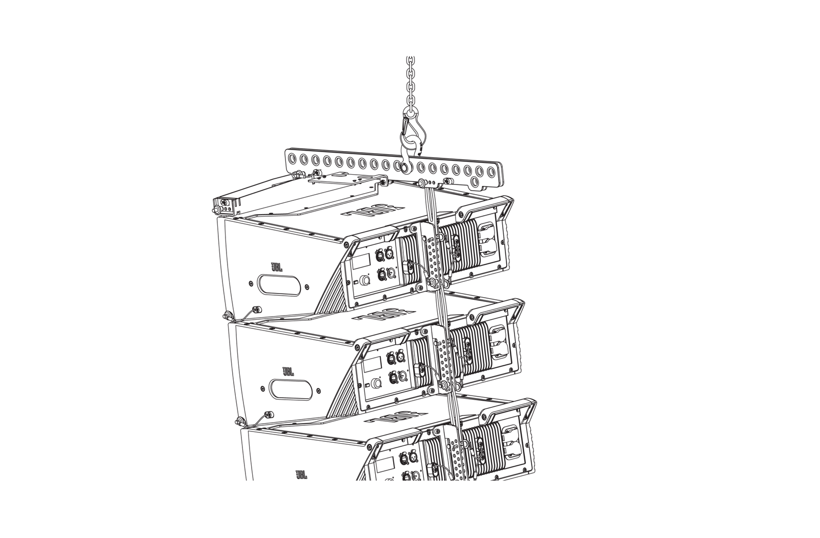 SRX906LA AF | JBL | Array Frame para SRX906LA, soporte para hasta 16 gabinetes - Imagen 4