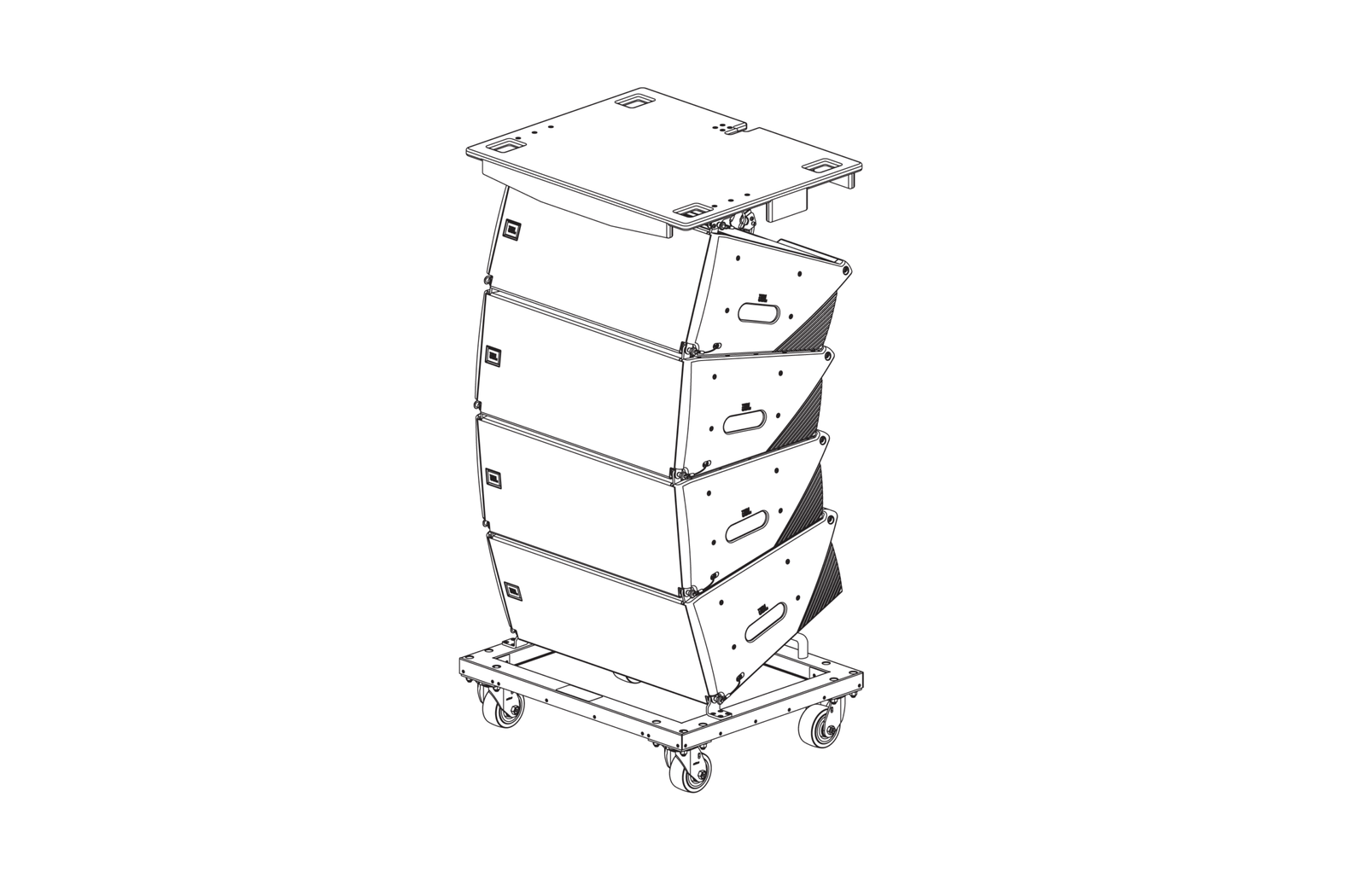 JBL SRX910LA VT Transportador vertical para (4) SRX910LA - Imagen 2
