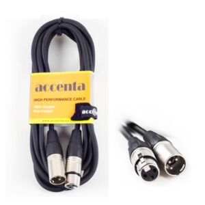 Accenta USA  ACC-2110  Cable de señal de micrófono 10' (3M) XLR Macho - XLR Hembra