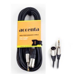 Accenta USA ACC-577  Cable de audio 7M XLR Macho a TRS Macho