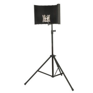 Accenta USA ACC-MIC4  Protector de aislamiento de micrófono con amortiguador de sonido de espuma acústica y soporte