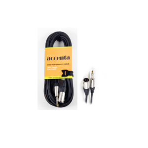 Accenta USA ACC-576  Cable de audio 3M XLR Macho a TRS Macho