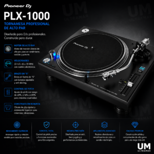 PIONNER PLX-1000 Tornamesa profesional de tracción directa