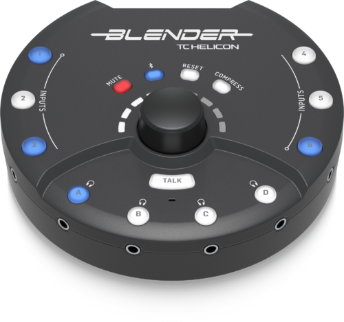 BLENDER | TC HELICON | Mezclador estéreo portátil de 12 x 8 con interfaz de audio USB de 12 x 2 y control remoto - Imagen 5